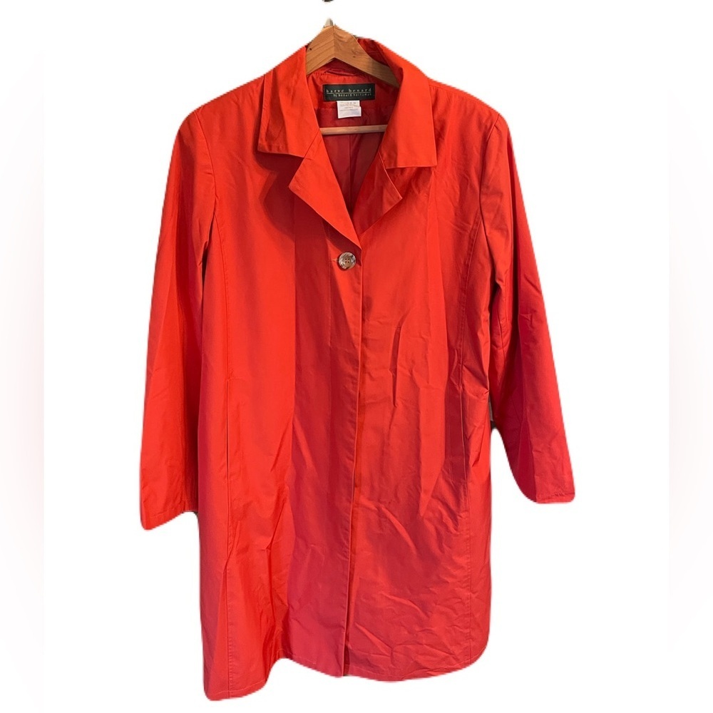 Harve Benard CLOSET CLEANOUT by Benard HoltzmannRain Coat Orange-Size 14